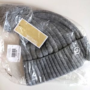 NWT Michael Kors Beanie with Pom